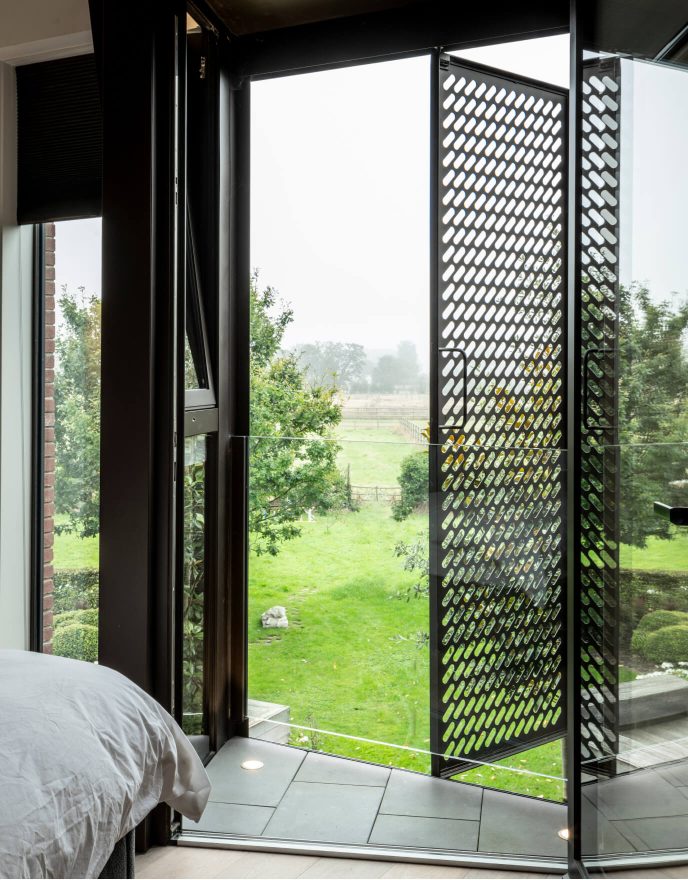 The Garden House Bedroom with doors